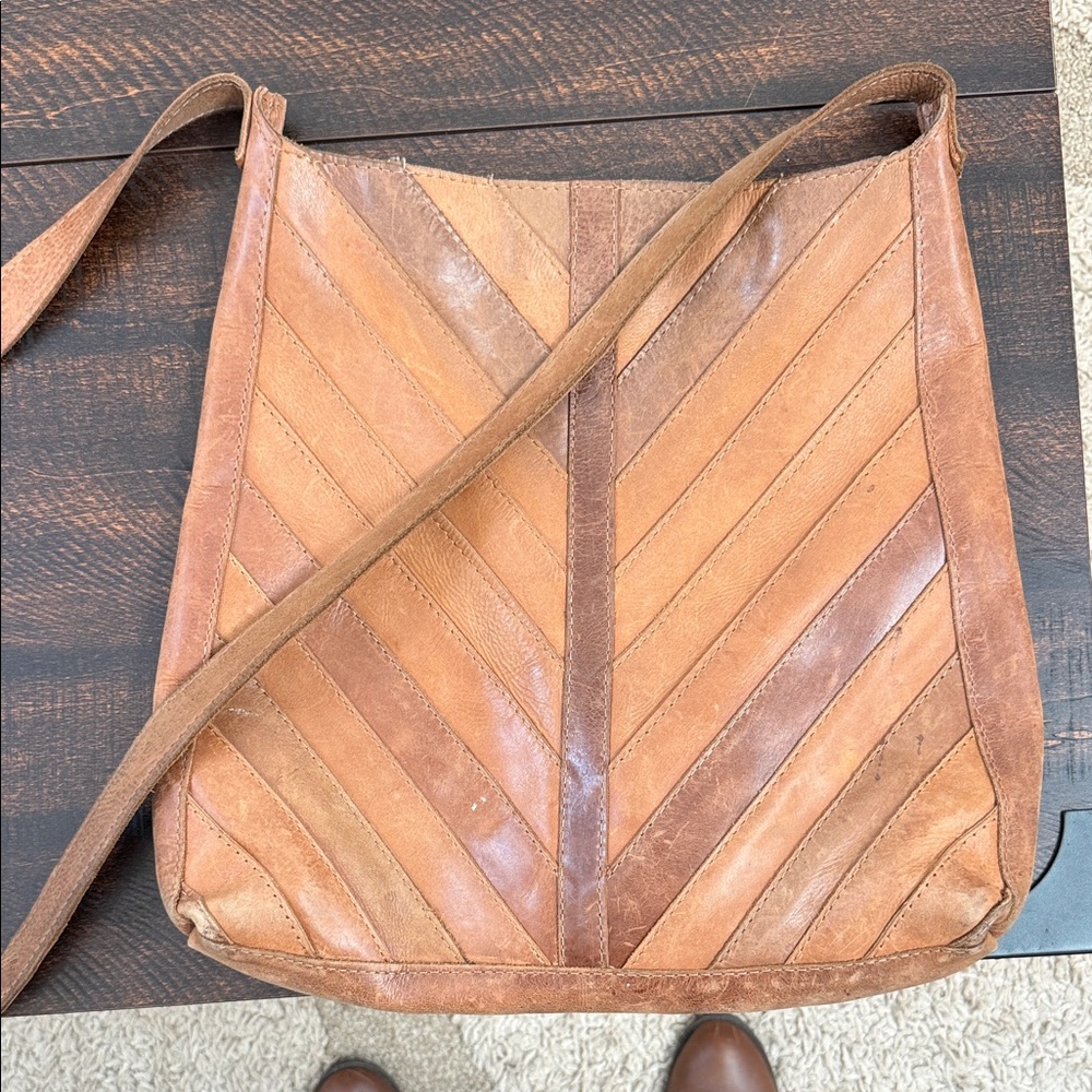 Brown Leather Shoulder Bag